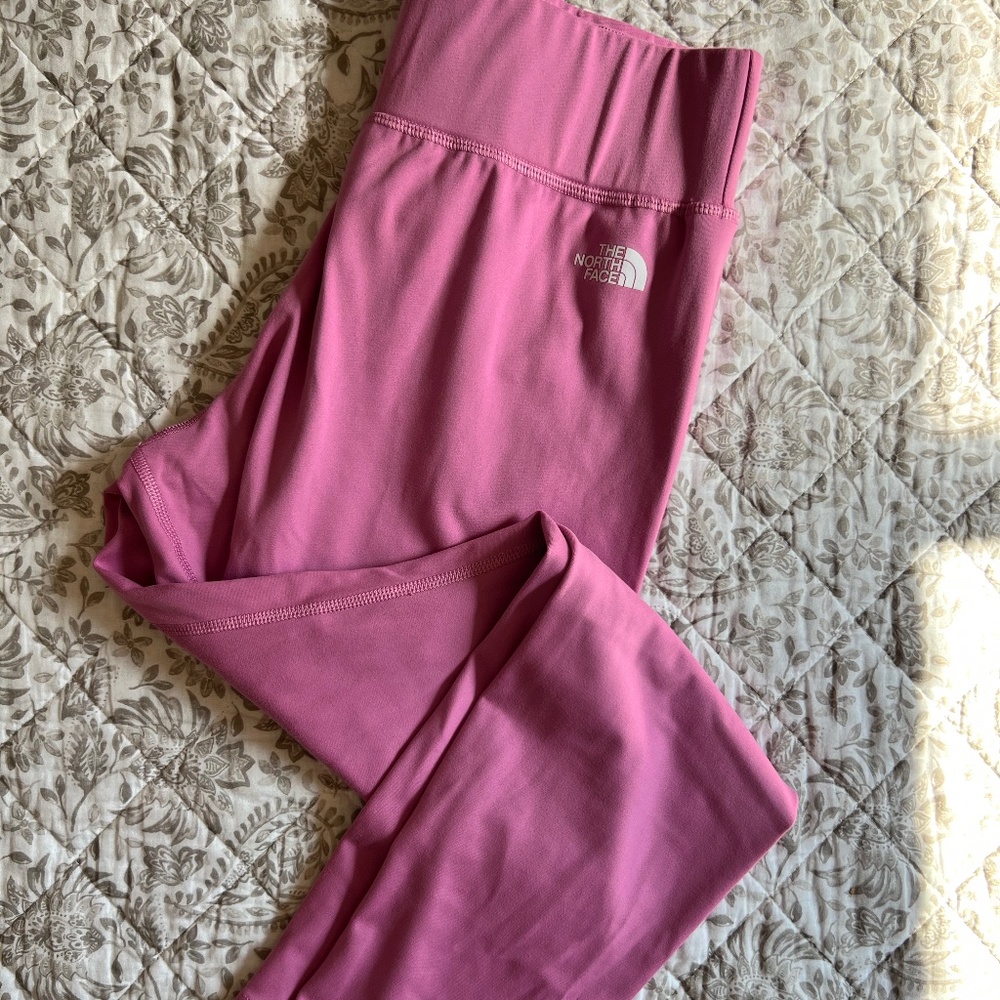 The North Face raspberry color leggings